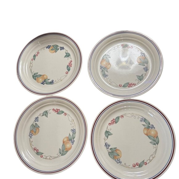 Corelle By Corning Abundance Fruit Garland 8.50" Lunch/Salad Plates Set Of 4 - Picture 2 of 4